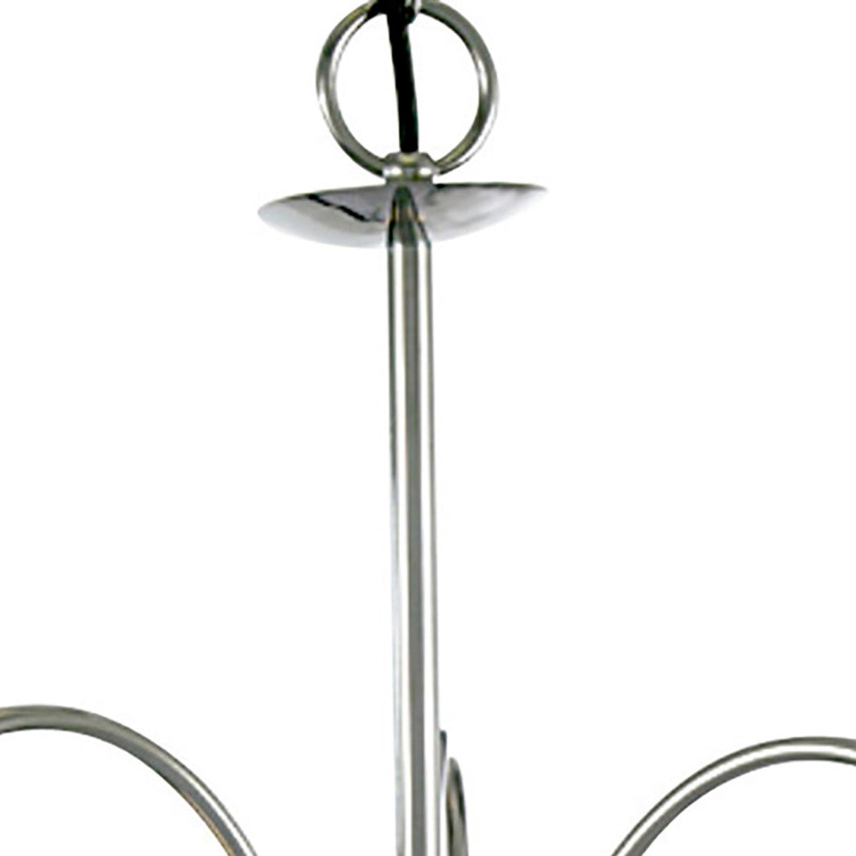 Malvina 36cm 3 Light Glass Chandelier/Semi Flush - Polished Chrome