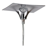 Manhattan Large 3 Light Pendant Light – Polished Chrome With Black Shade