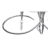 Mara 64cm 3 Light Chandelier - Polished Chrome With White Shades