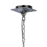 Mara 64cm 3 Light Chandelier - Polished Chrome With Black Shades