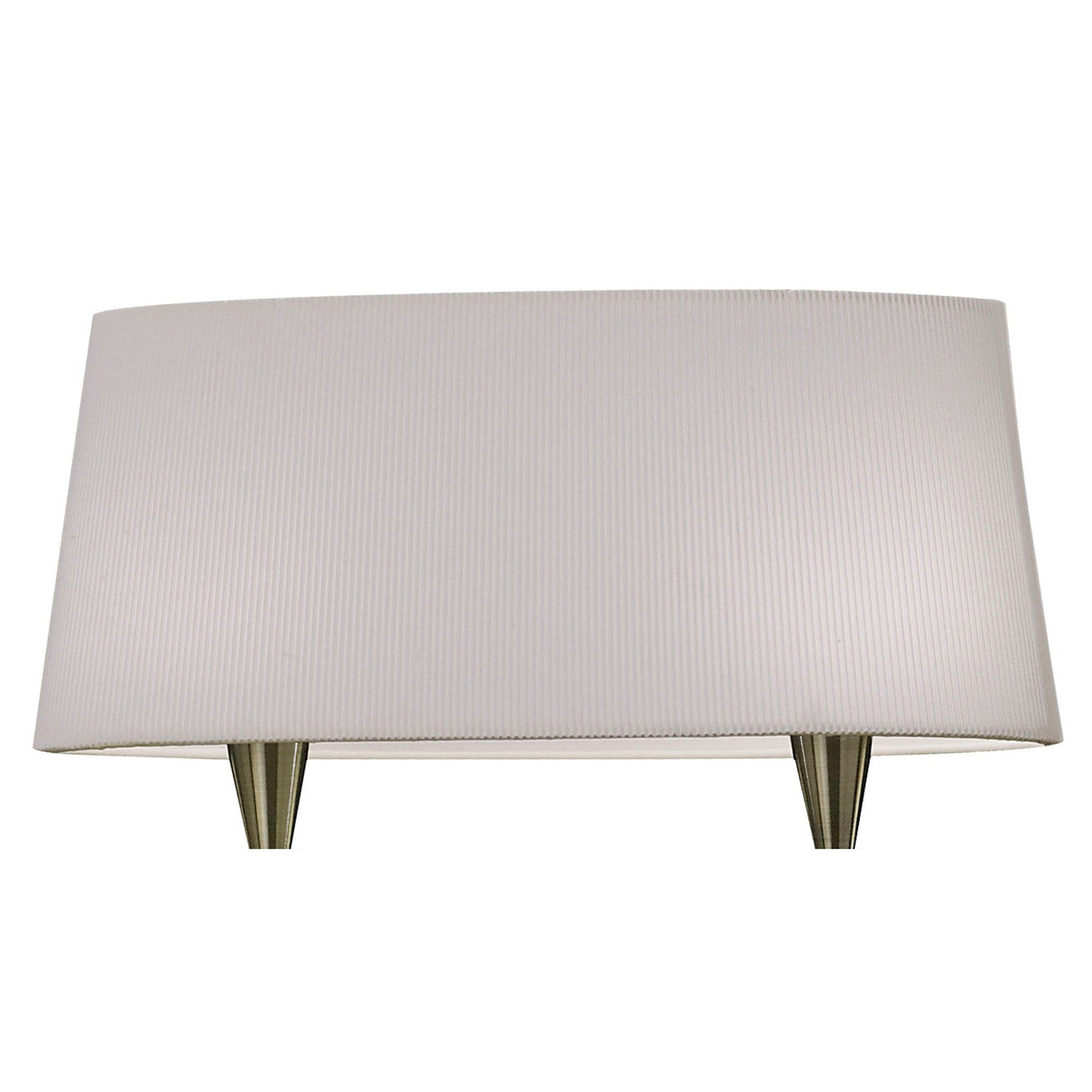 Mara 2 Arm 4 Light Chandelier - Antique Brass With White Shades