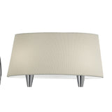 Mara 2 Arm 4 Light Chandelier - Polished Chrome With White Shades