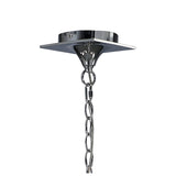 Mara 2 Arm 4 Light Chandelier - Polished Chrome With Black Shades