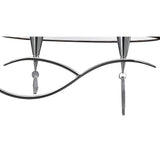 Mara 2 Arm 4 Light Chandelier - Polished Chrome With Black Shades