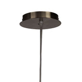 Mara 4 Light Pendant Light – Antique Brass With Ivory White Shade