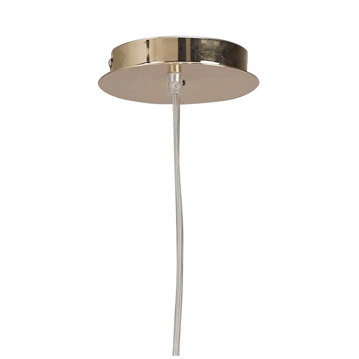 Mara 4 Light Pendant Light – French Gold With Ivory White Shade
