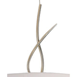 Mara 4 Light Pendant Light – French Gold With Ivory White Shade