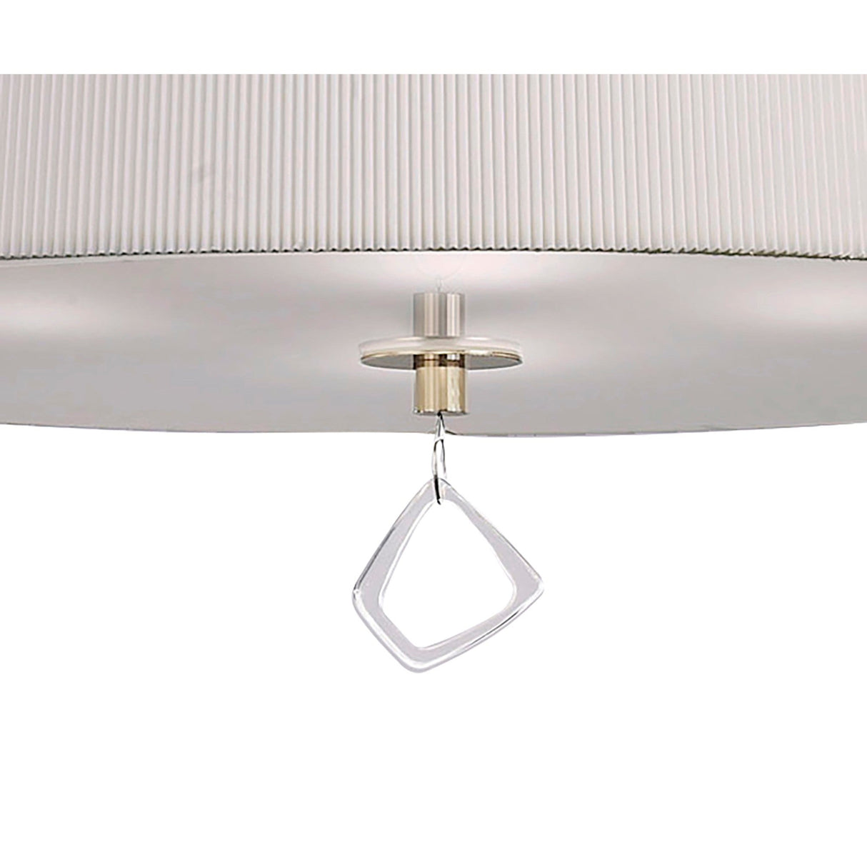 Mara 4 Light Pendant Light – French Gold With Ivory White Shade