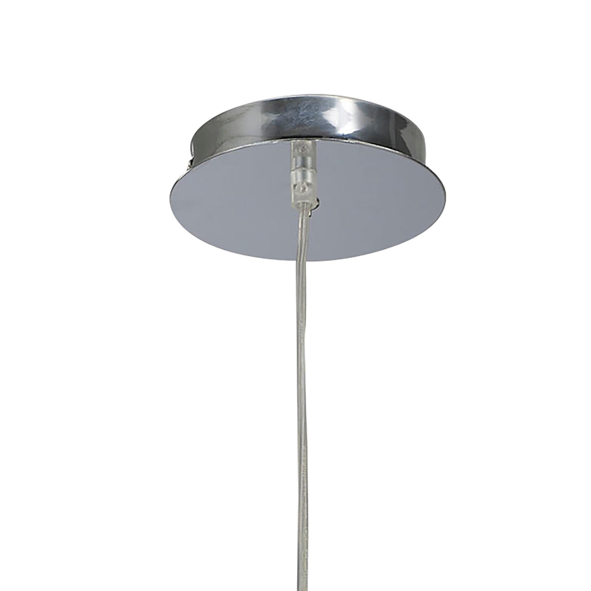 Mara 4 Light Pendant Light – Polished Chrome With Ivory White Shade