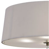 Mara 4 Light Flush Ceiling Light - Ivory White