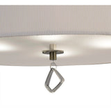 Mara 4 Light Flush Ceiling Light - Ivory White