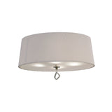 Mara 4 Light Flush Ceiling Light - Ivory White