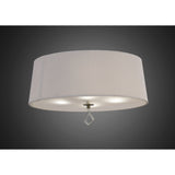 Mara 4 Light Flush Ceiling Light - Ivory White