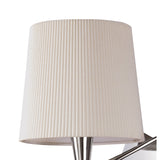 Mara 1 Light Wall Light With Switch - Chrome With Ivory White Shade