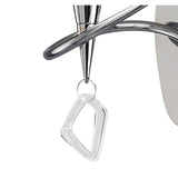 Mara 1 Light Wall Light With Switch - Chrome With Black Shade