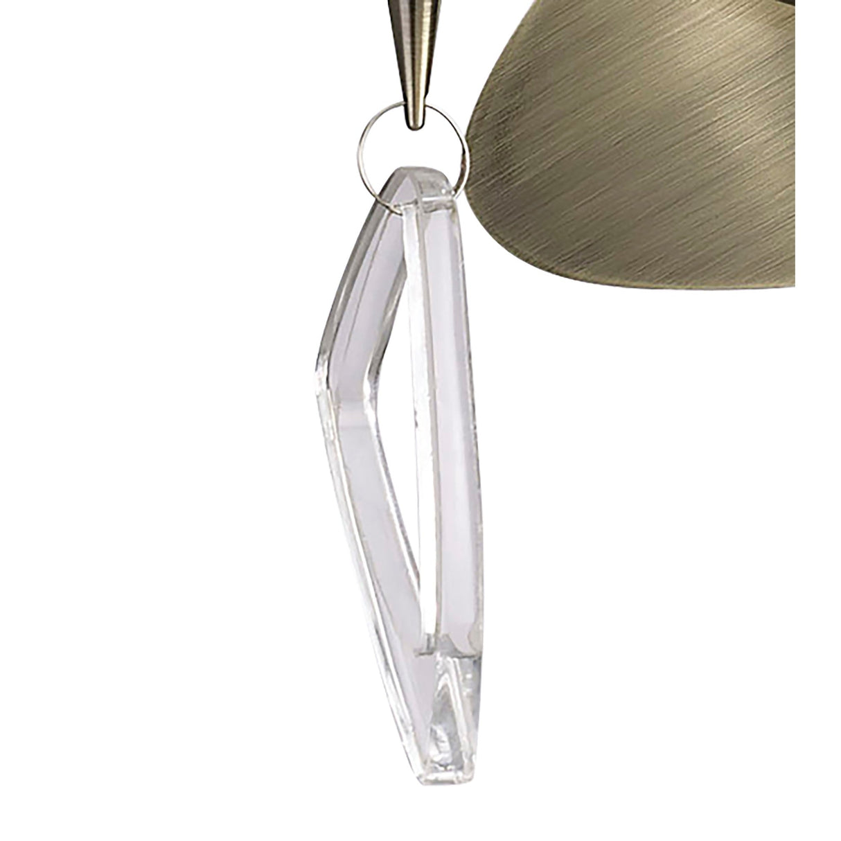 Mara 2 Light Wall Light With Switch - Brass With White Shade