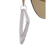 Mara 2 Light Wall Light With Switch - Gold With Ivory White Shade