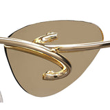 Mara 2 Light Wall Light With Switch - Gold With Black Shade