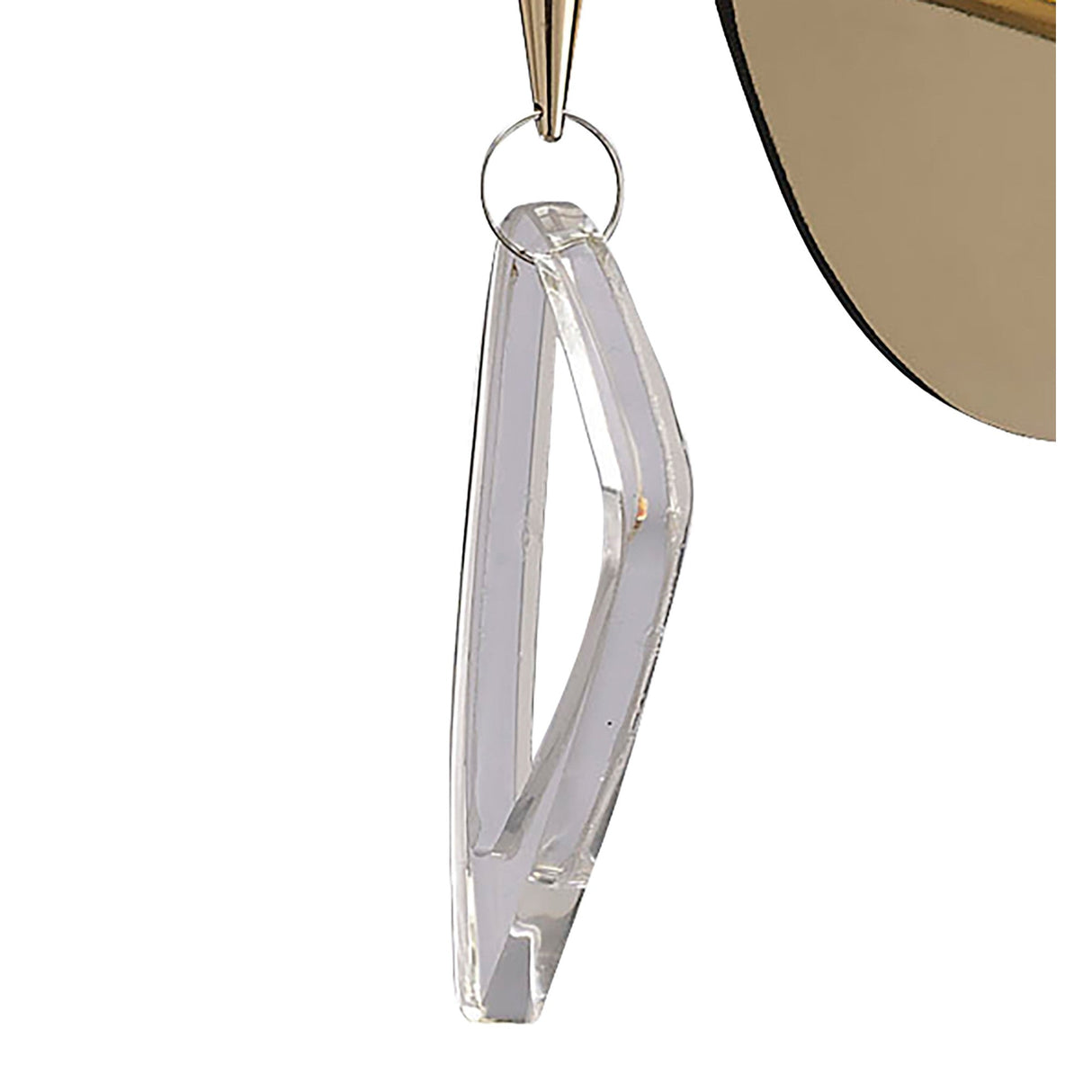 Mara 2 Light Wall Light With Switch - Gold With Black Shade