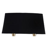 Mara 2 Light Wall Light With Switch - Gold With Black Shade