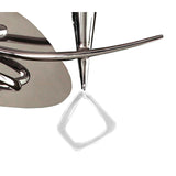 Mara 2 Light Wall Light With Switch - Chrome With Ivory White Shade