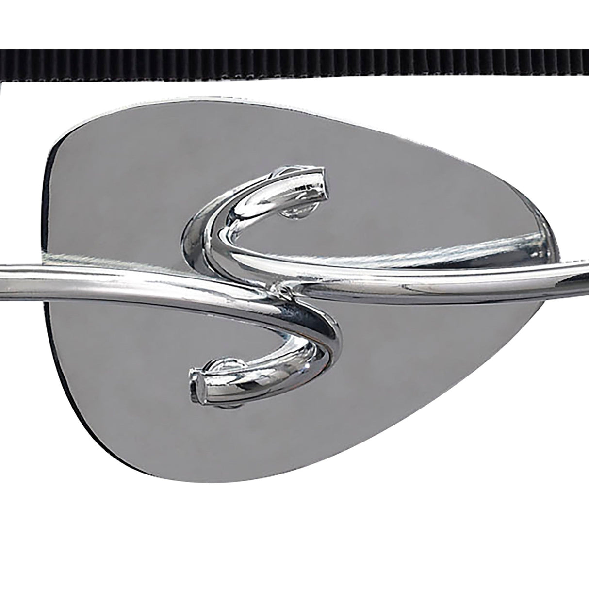 Mara 2 Light Wall Light With Switch - Chrome With Black Shade