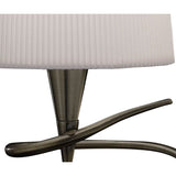 Mara Small 1 Light Table Lamp - Antique Brass With Ivory White Shade