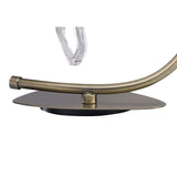 Mara Large 1 Light Table Lamp - Antique Brass With Ivory White Shade
