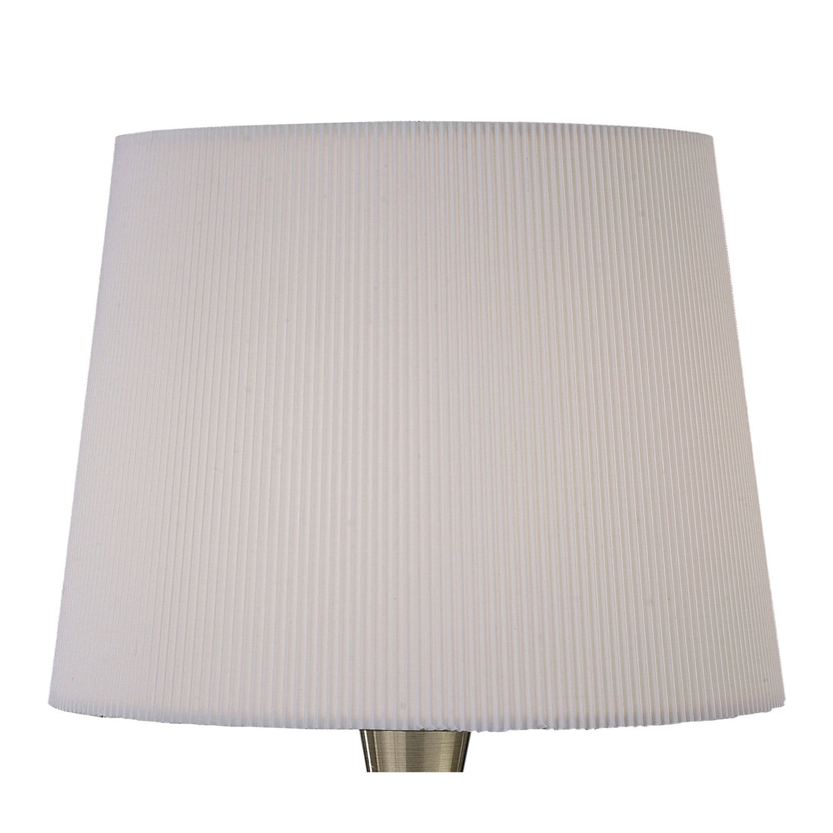 Mara Large 1 Light Table Lamp - Antique Brass With Ivory White Shade