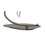 Mara 2 Light Table Lamp - Antique Brass With Ivory White Shades