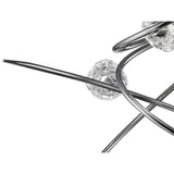 Maremagnum 8 Light Semi-Flush Ceiling Light – Polished Chrome