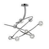 Maremagnum 8 Light Semi-Flush Ceiling Light – Polished Chrome