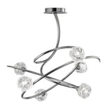 Maremagnum 6 Light Semi-Flush Ceiling Light – Polished Chrome