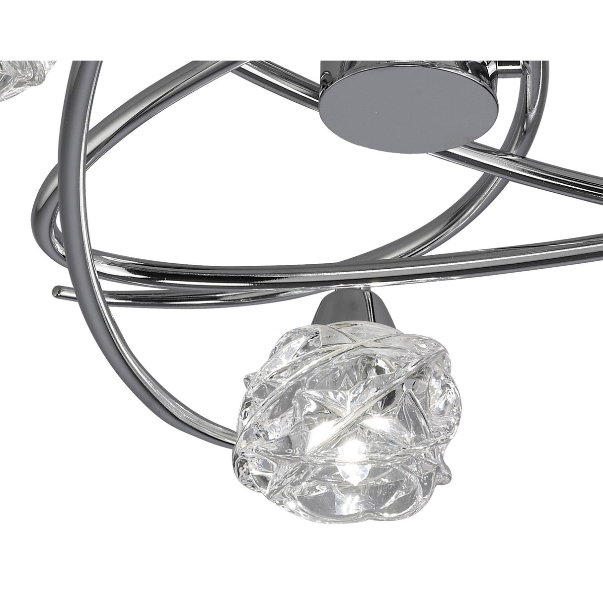 Maremagnum 3 Light Semi-Flush Ceiling Light – Polished Chrome