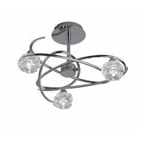 Maremagnum 3 Light Semi-Flush Ceiling Light – Polished Chrome