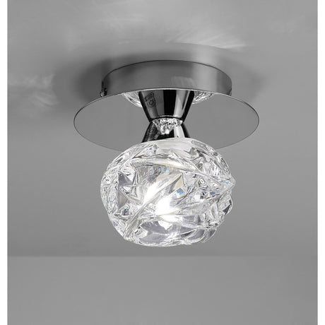 Maremagnum 1 Light Flush Ceiling Light - Polished Chrome