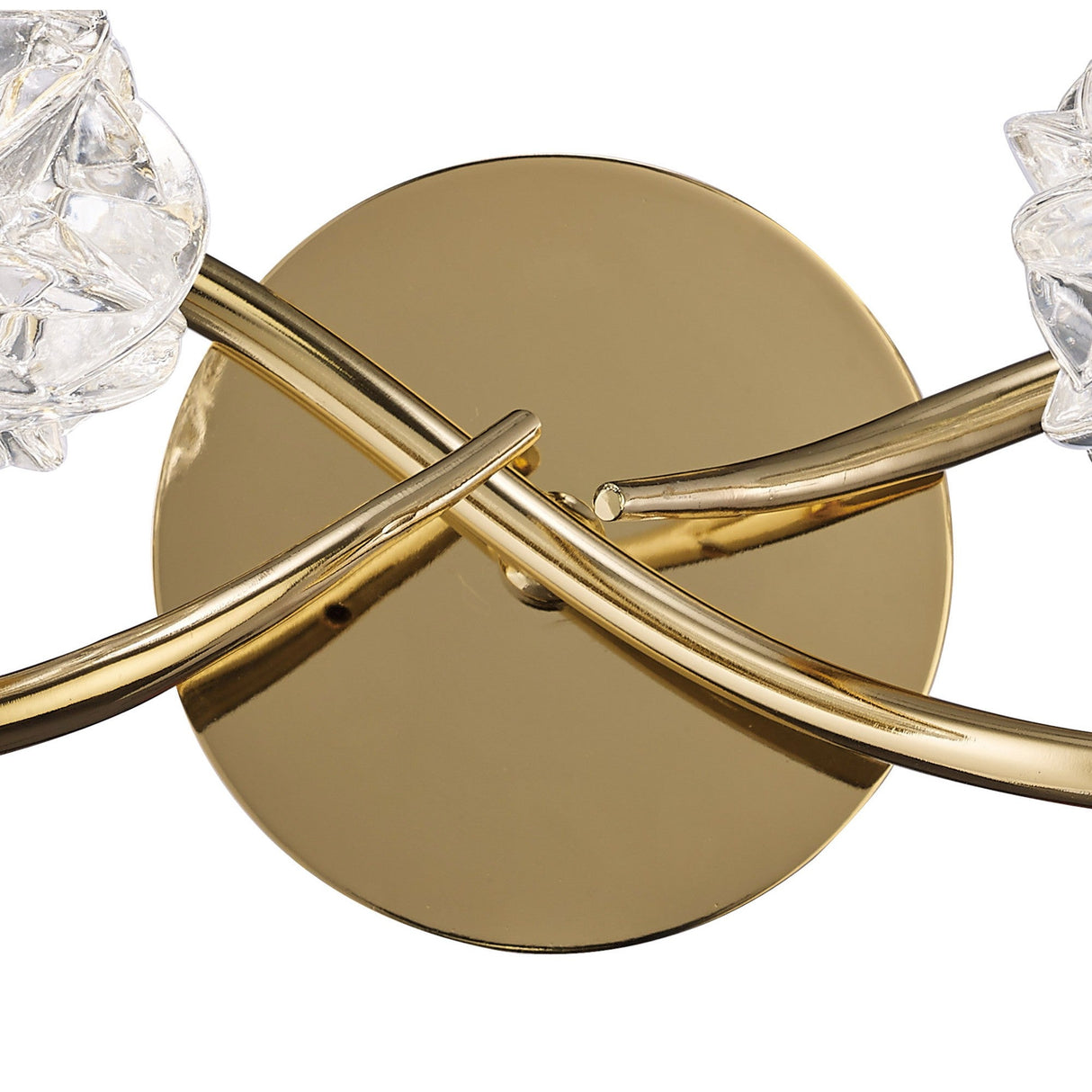 Maremagnum 2 Light Wall Light With Switch - Gold