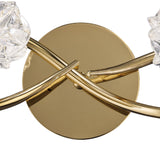 Maremagnum 2 Light Wall Light With Switch - Gold