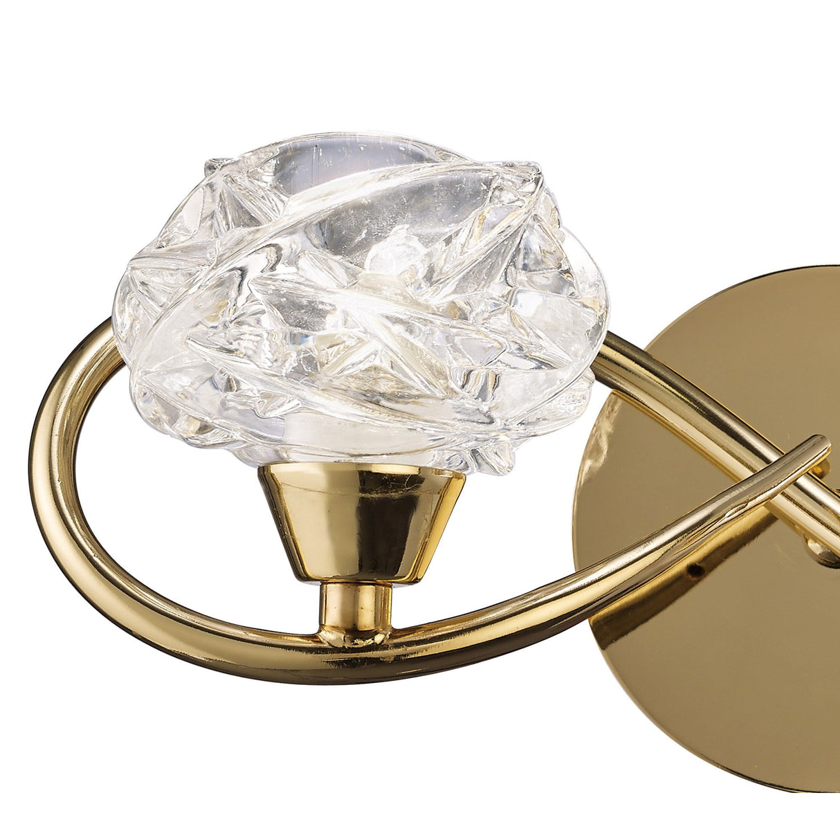 Maremagnum 2 Light Wall Light With Switch - Gold