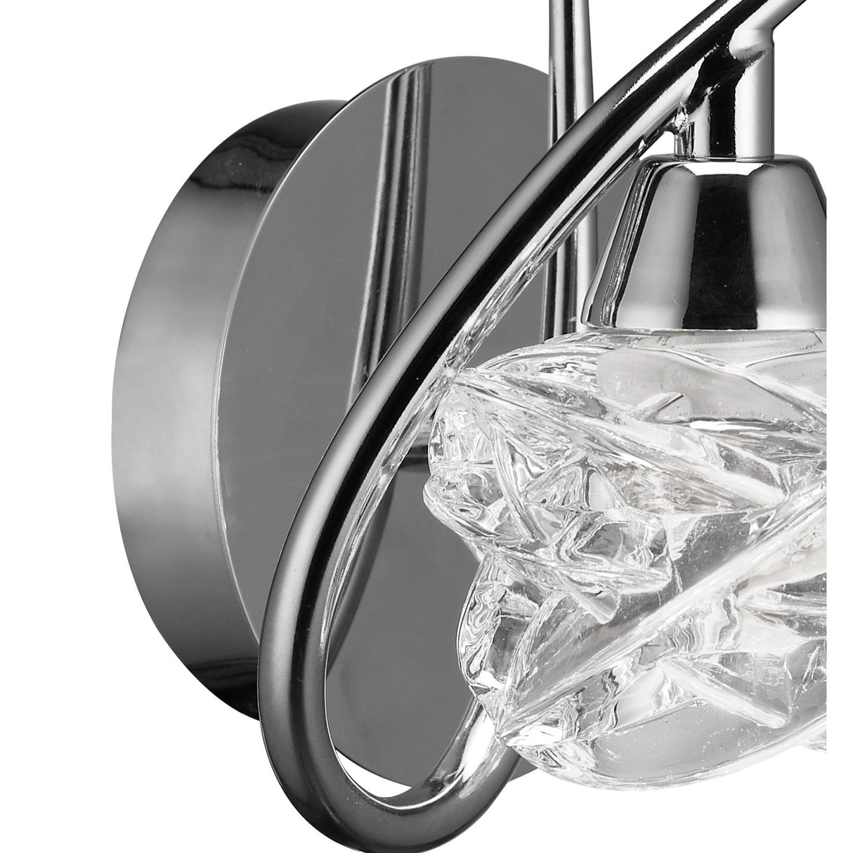 Maremagnum 1 Light Wall Light With Switch - Chrome
