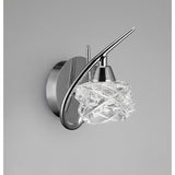 Maremagnum 1 Light Wall Light With Switch - Chrome