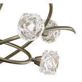 Maremagnum 6 Light Semi-Flush Ceiling Light – Antique Brass