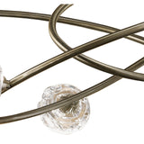 Maremagnum 6 Light Semi-Flush Ceiling Light – Antique Brass