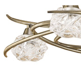 Maremagnum 4 Light Semi-Flush Ceiling Light – Antique Brass