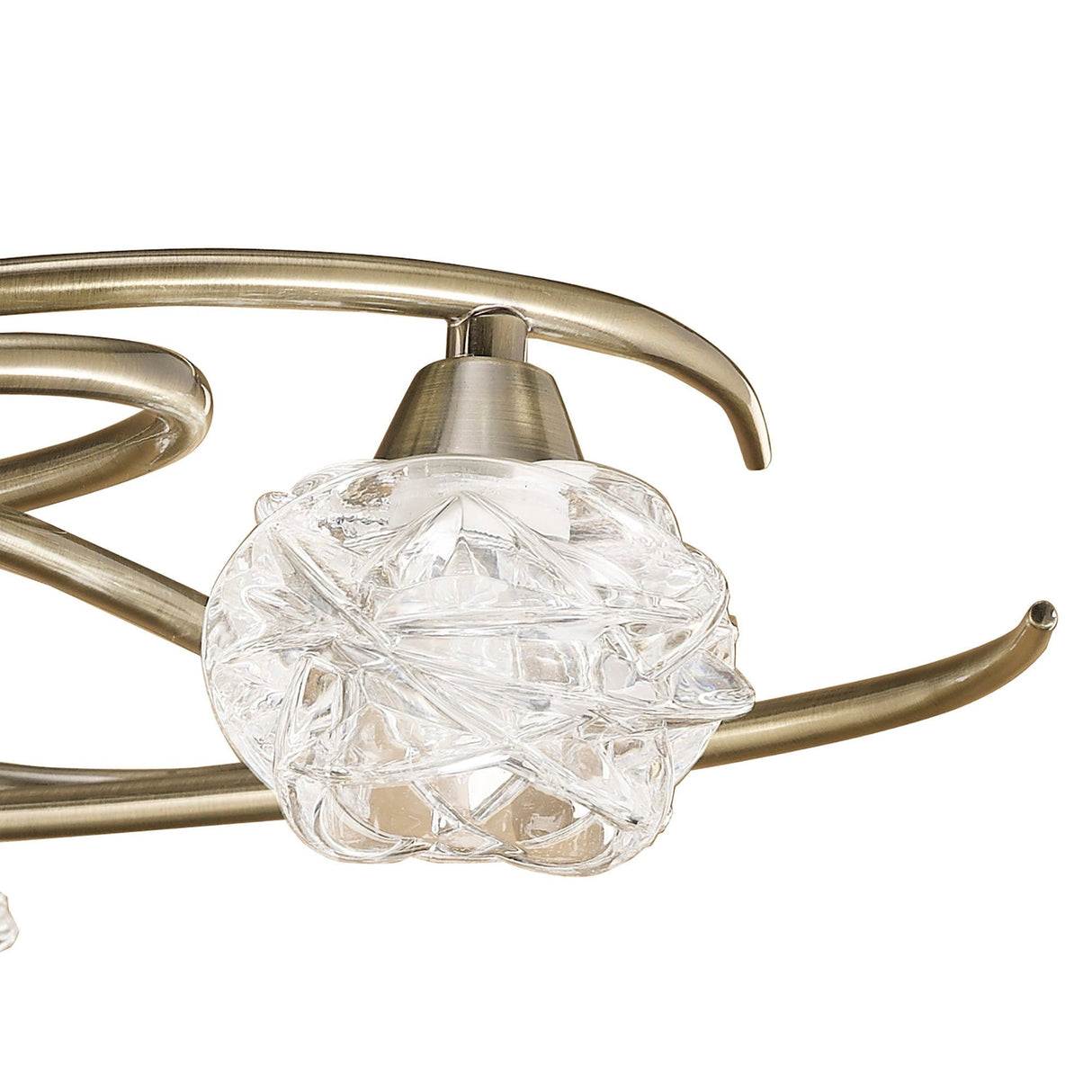 Maremagnum 4 Light Semi-Flush Ceiling Light – Antique Brass