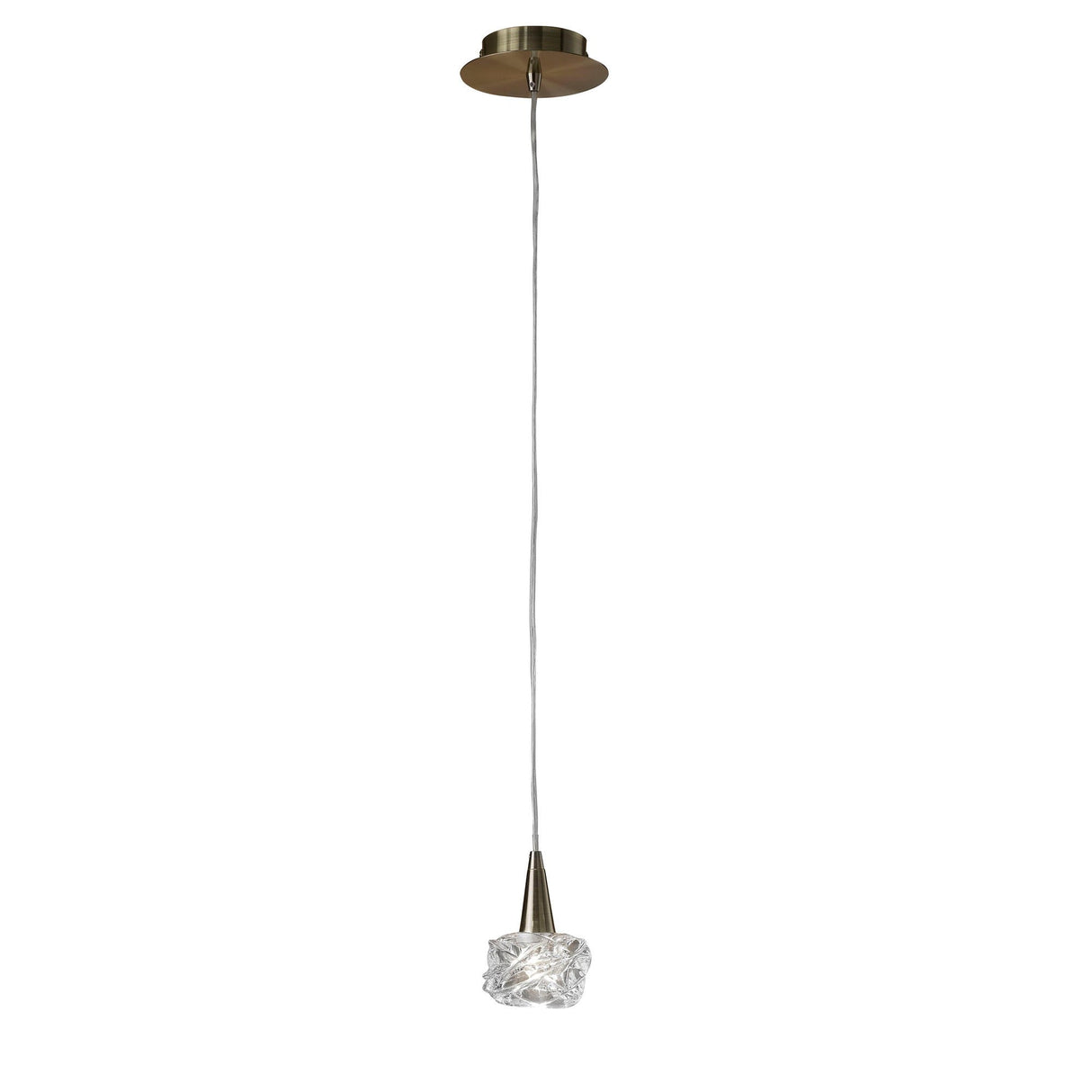 Maremagnum 12cm 1 Light Pendant Light - Antique Brass