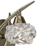 Maremagnum 1 Light Wall Light With Switch - Brass