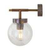 Marin Glass Globe Wall Light IP65