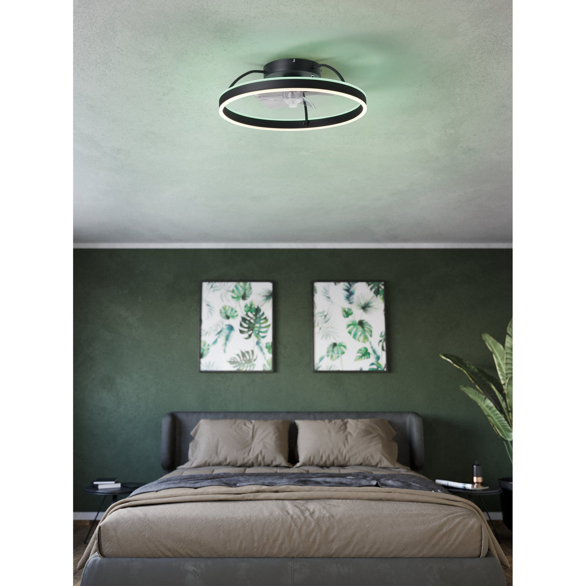 Marinella Colour Changing Ceiling Fan with Light - Black