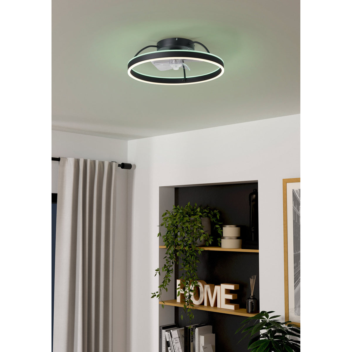 Marinella Colour Changing Ceiling Fan with Light - Black